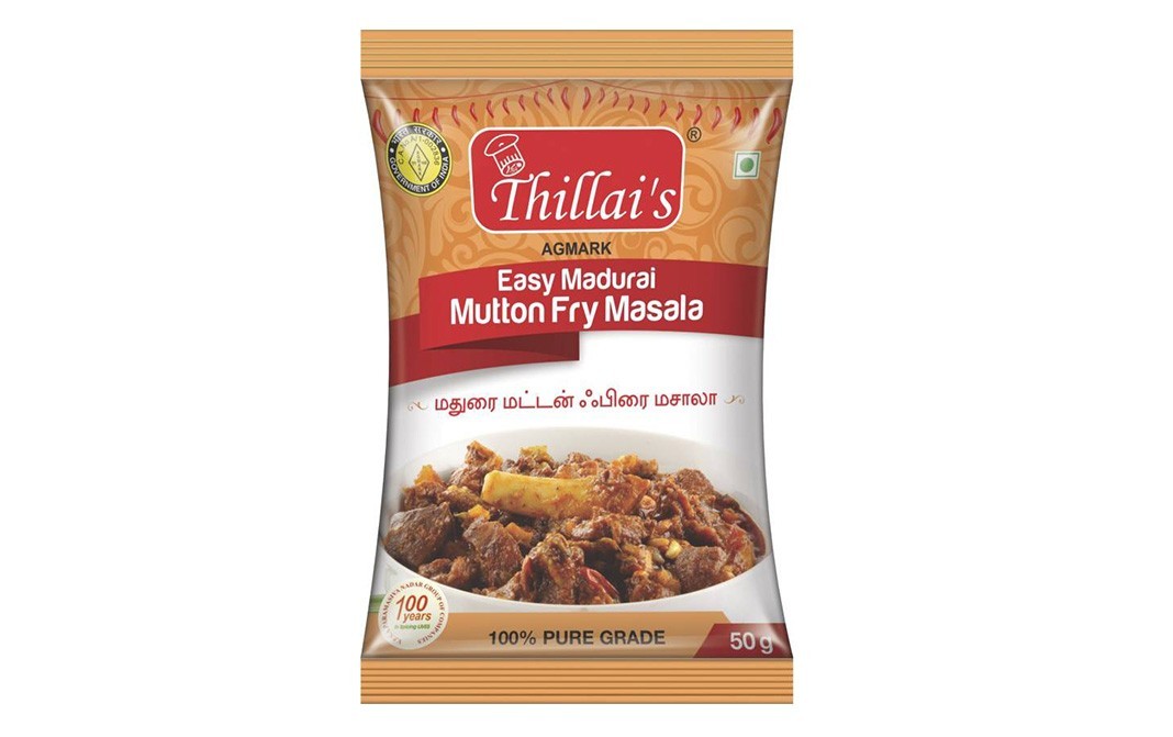 Thillai's Easy Madurai Mutton Fry Masala   Pack  50 grams
